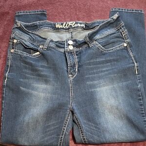 Wallflower Women's Dark Blue Boot Cut Jeans